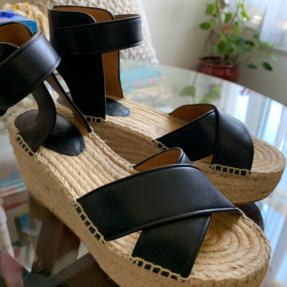 Coach platform Espadrilles Sz 6
